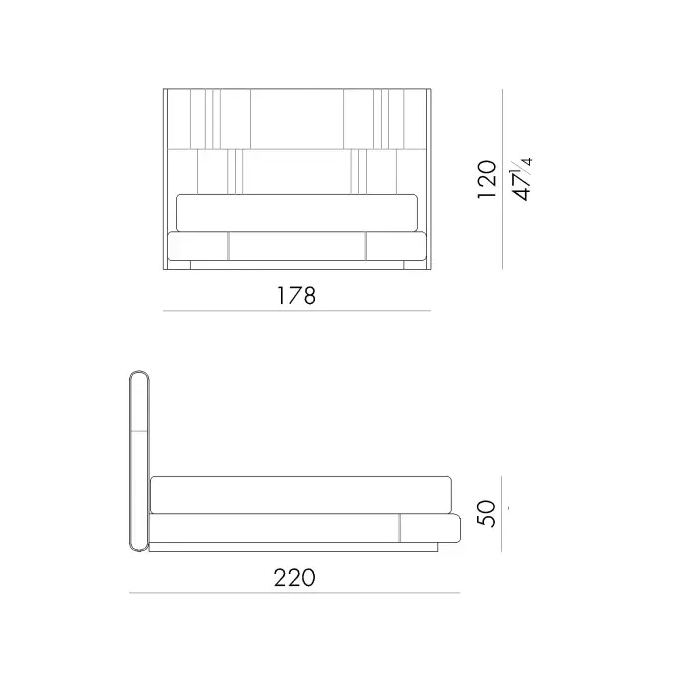 Novabed Grand Headboard Bed