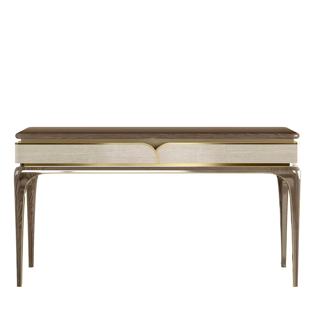 Gold writing desk