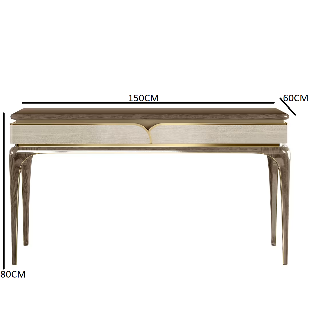 Gold writing desk