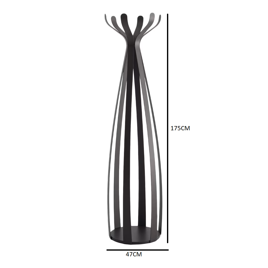 Ficus phyto-inspired burnished coat hanger