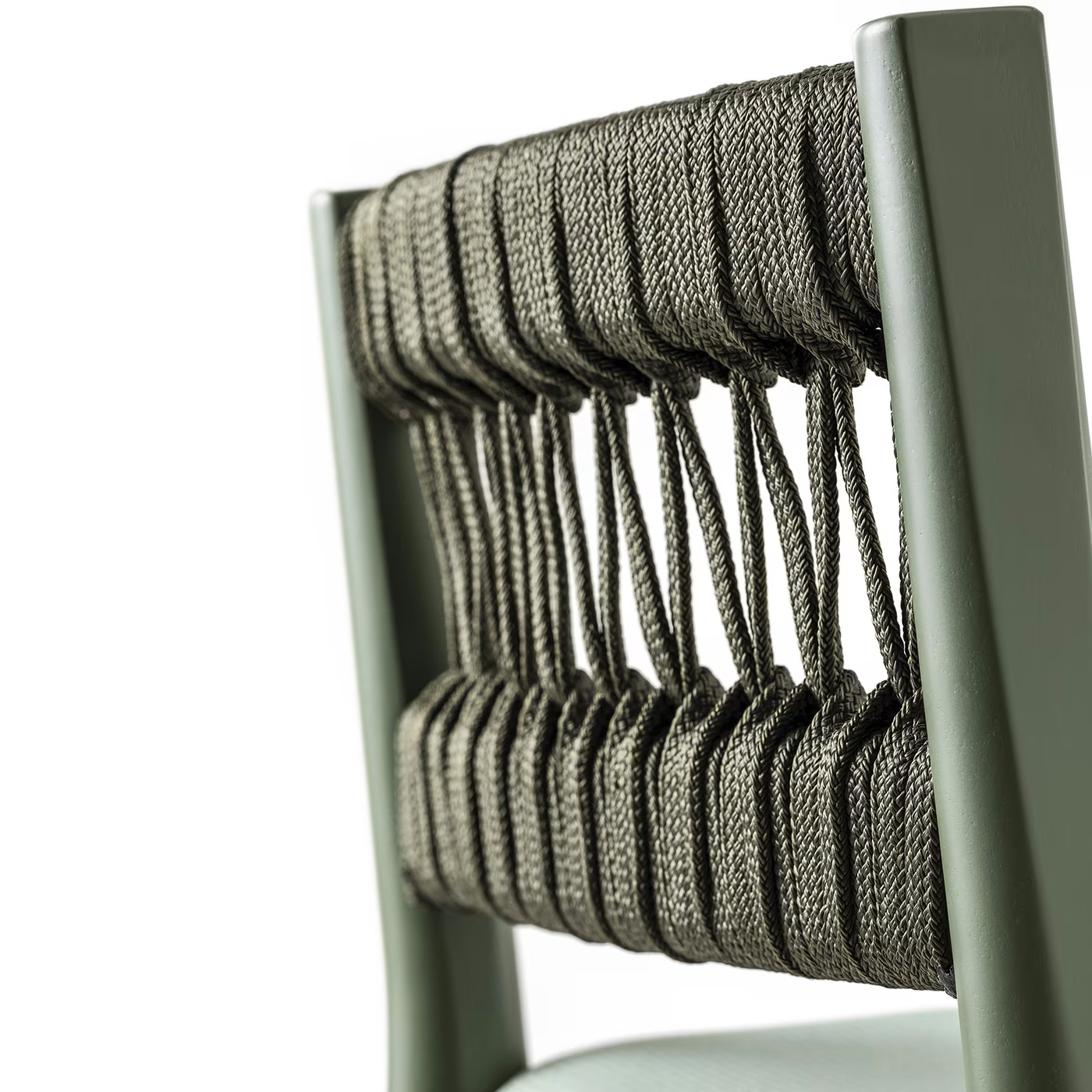 Julie dark green stool with upholstered seat