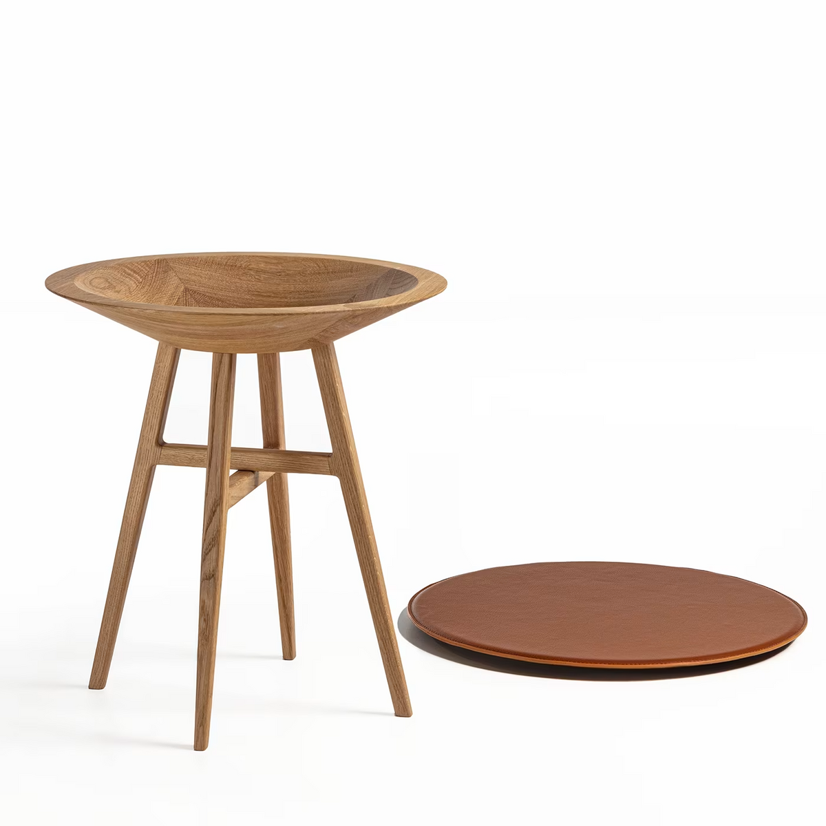 Joker round brown round table