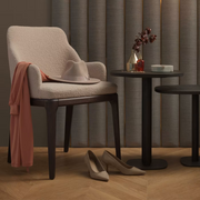 Big antigona powder-pink armchair