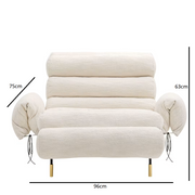 Nuvola white armchair