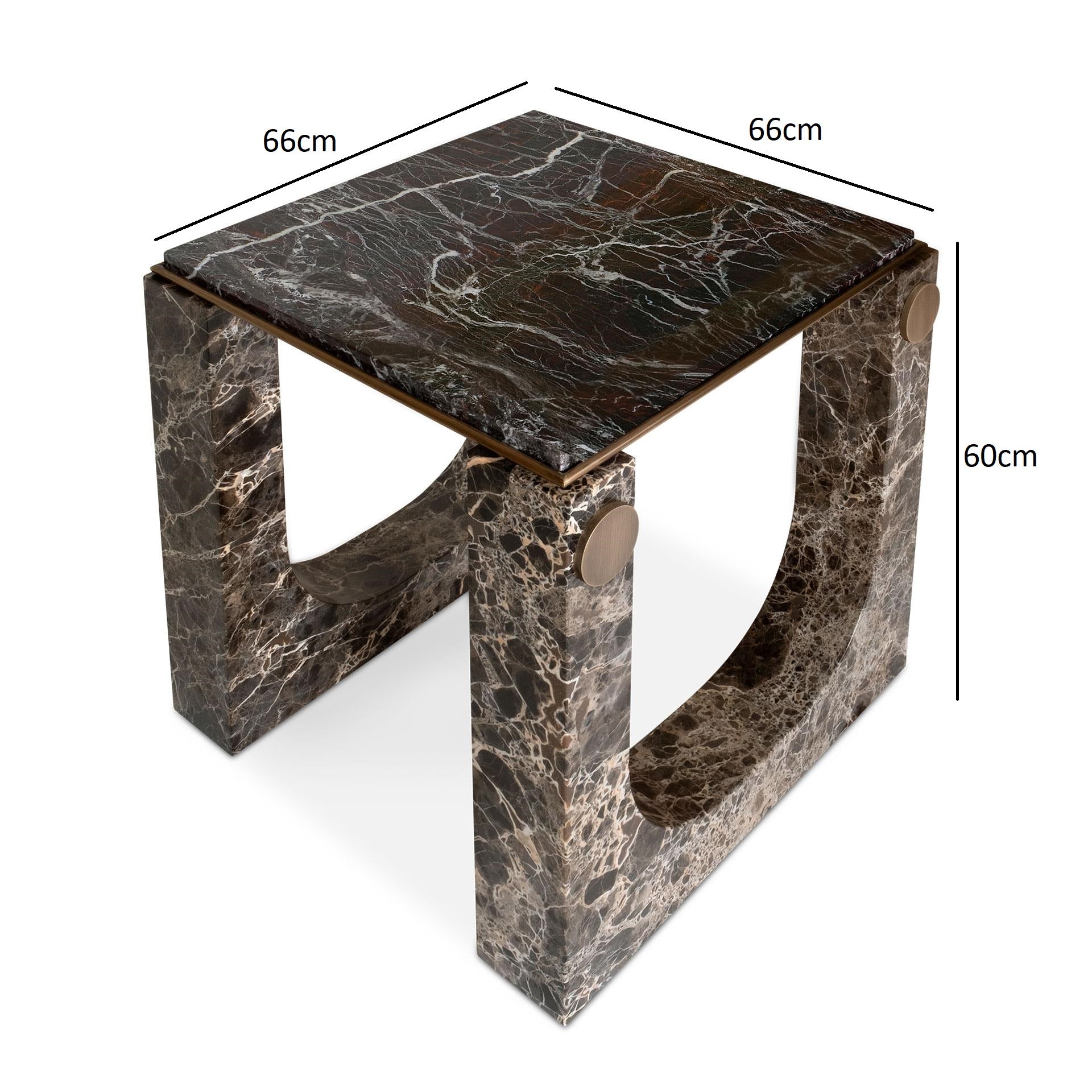 Modern Table with Marble Touch