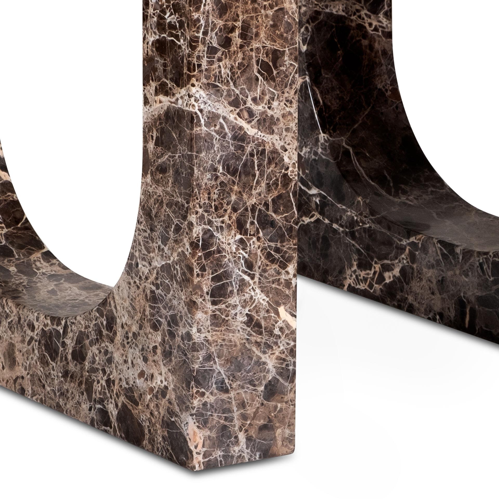 Modern Table with Marble Touch
