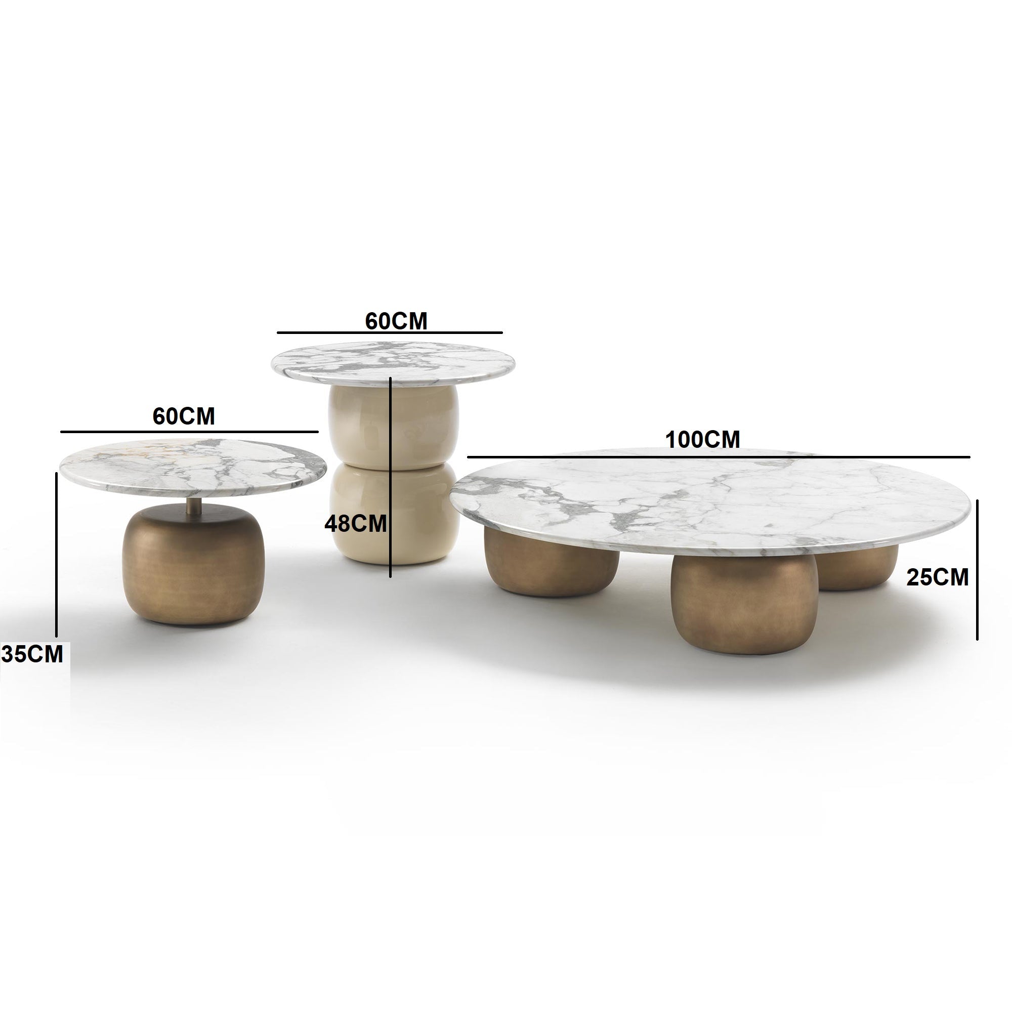 Vionette three Coffee Table SET