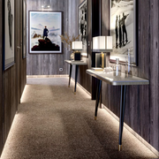 Doris gray eucalyptus console