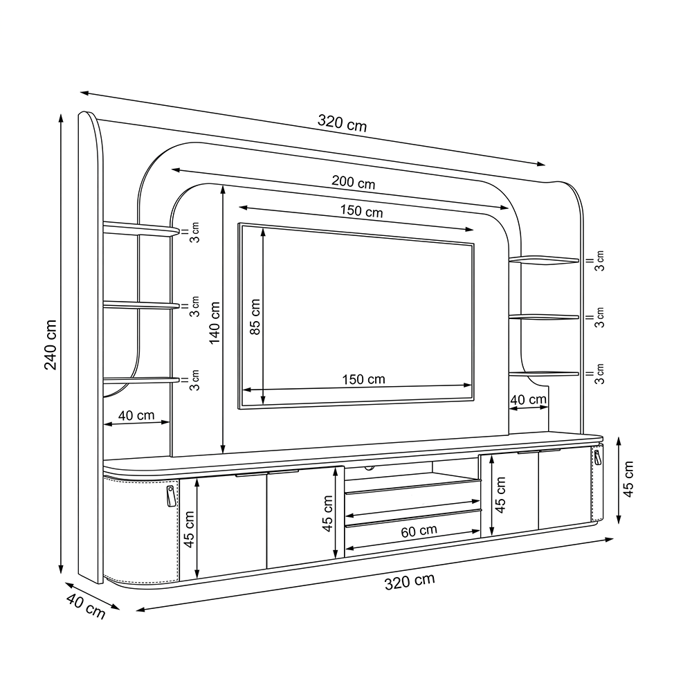 MATERA TV Unit