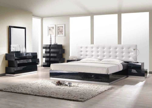 Black Lacquer Milan Bedroom