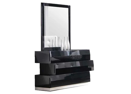 Black Lacquer Milan Bedroom