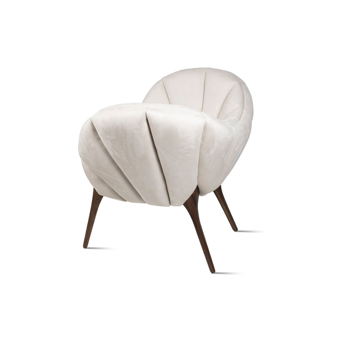A chair with a distinctive modern design