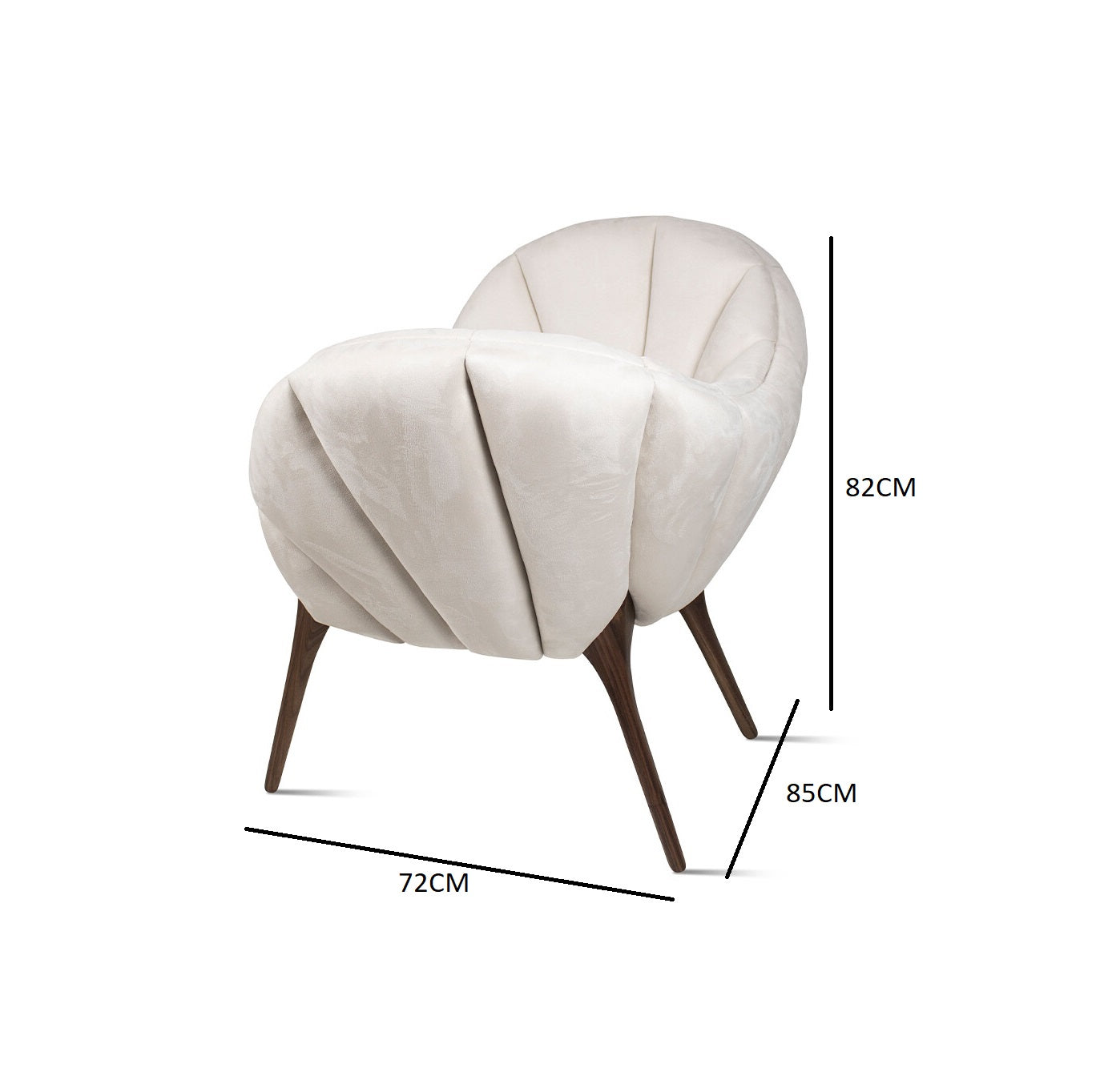 A chair with a distinctive modern design