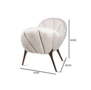 A chair with a distinctive modern design