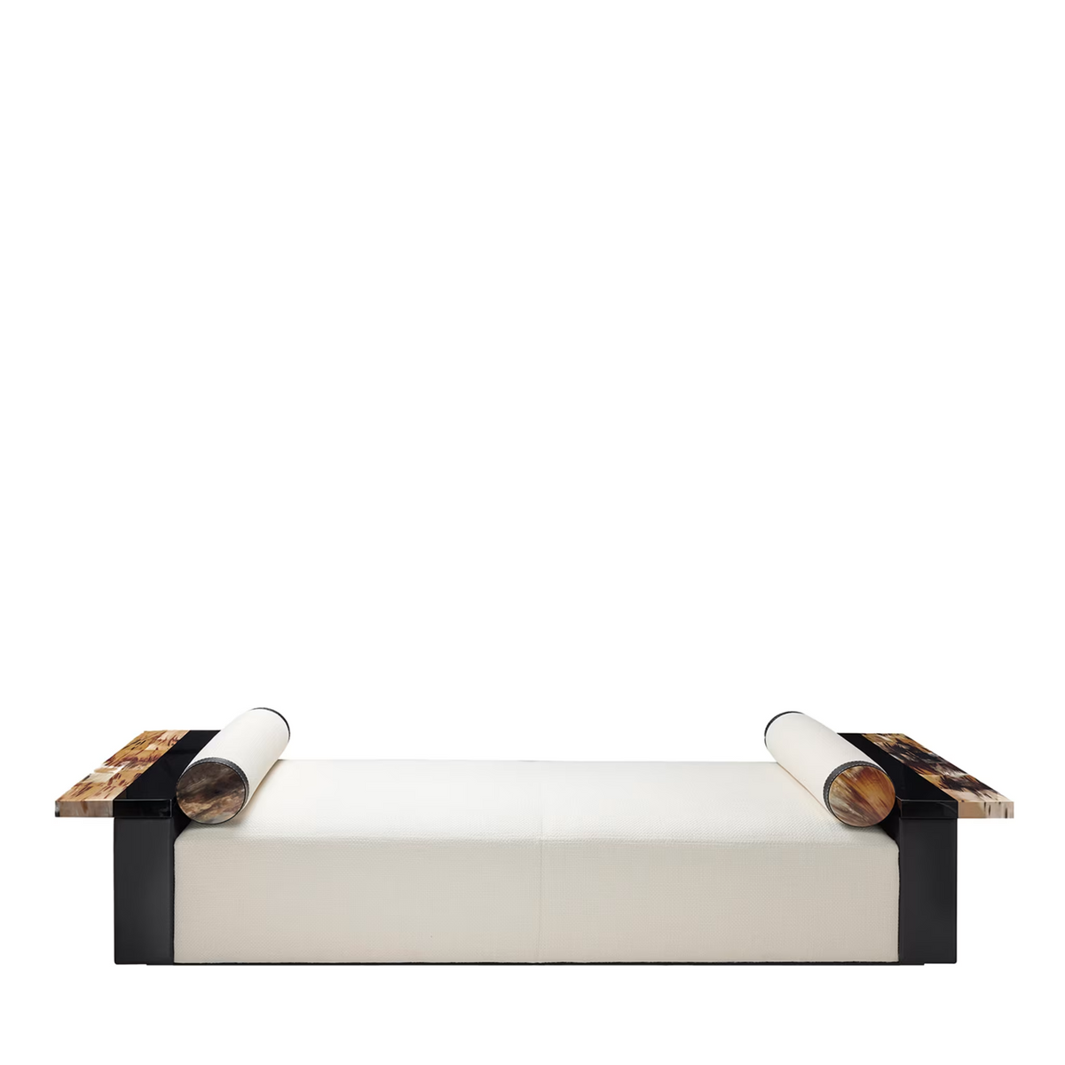 Egon white chaise longue