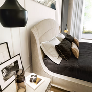 Victor ivory bed