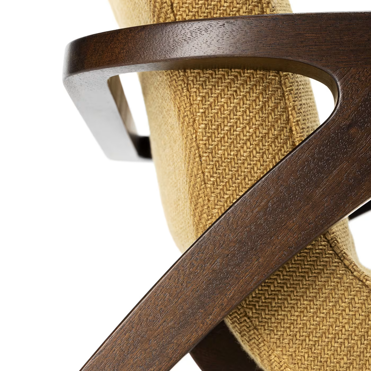 ginger and brown armchair