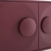 Bardot 4-door wine-red sideboard