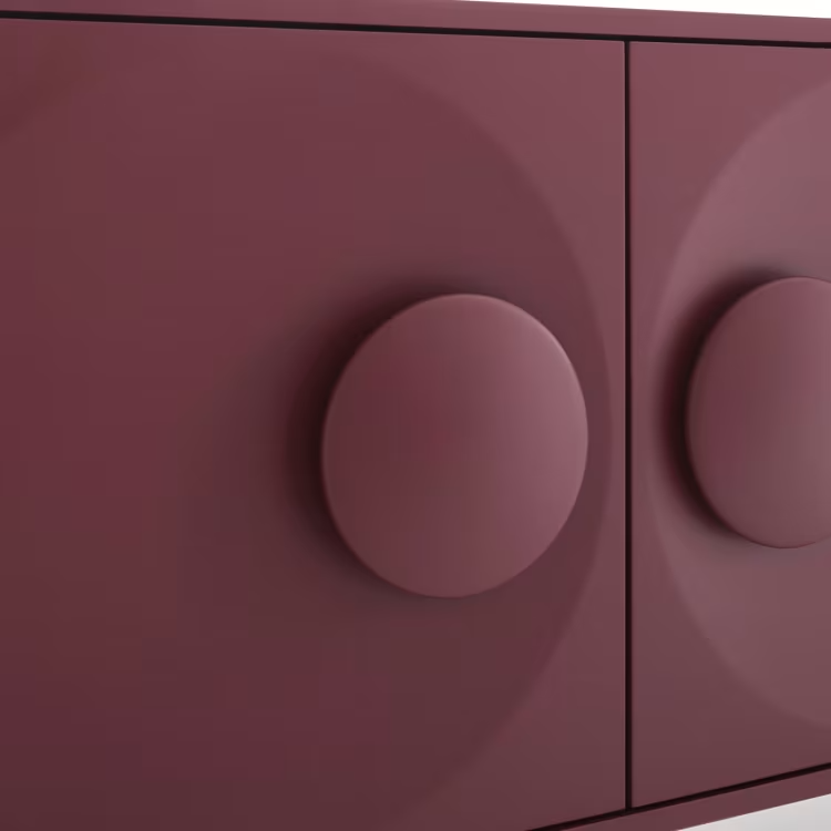 Bardot 4-door wine-red sideboard