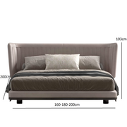 All in leather bed