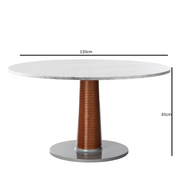 Sunset lounge lucido mediterraneo mahogany dining table carrara