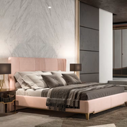 Gattopardo pink double bed