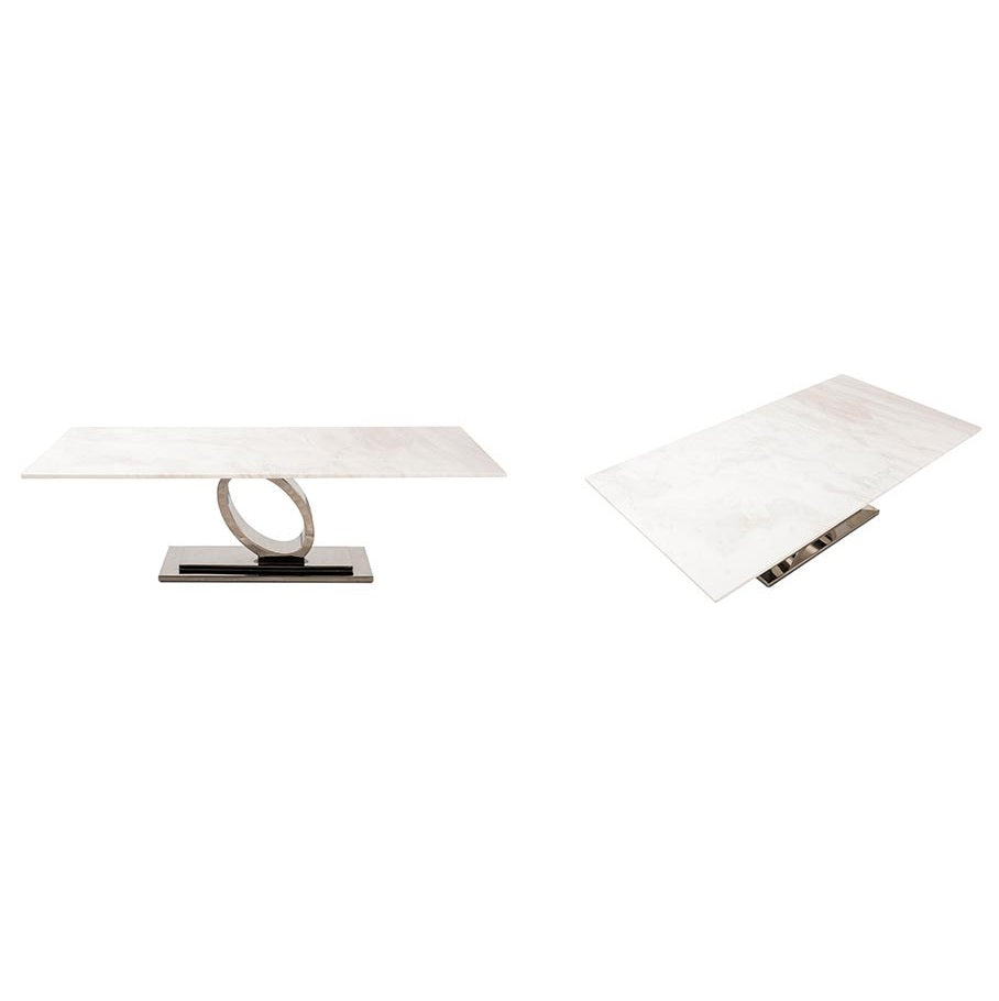 Contemporary marble coffee table