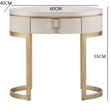 Diamond bedside table