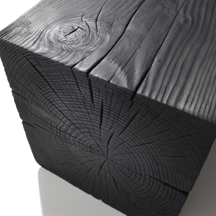 Curve volcano black bench