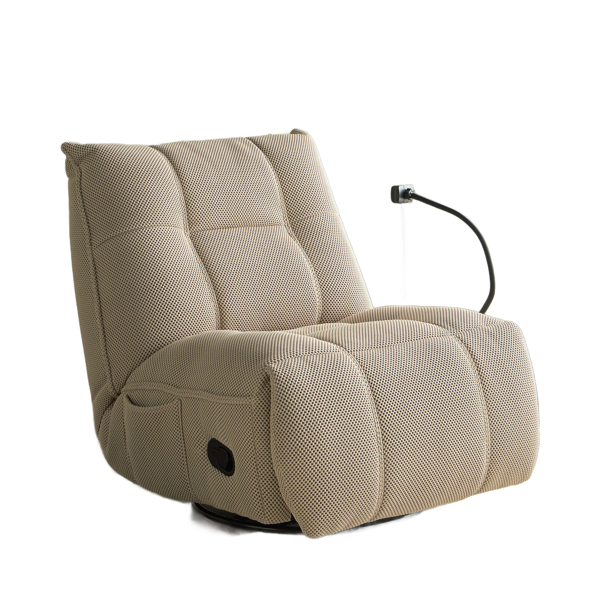 Fabric rocking recliner chair