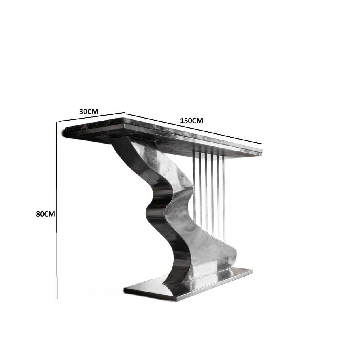 Console with modern design