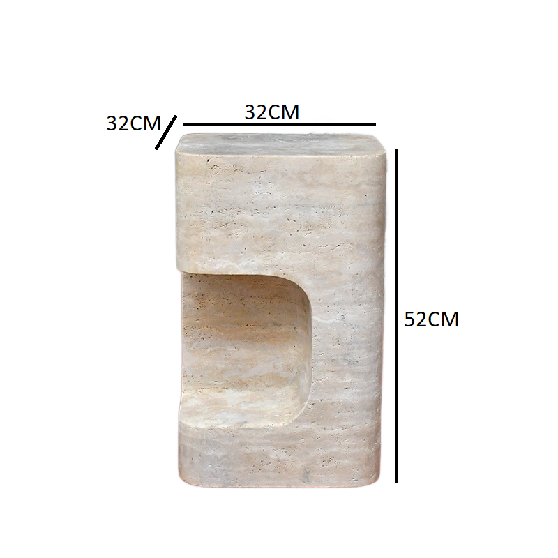 Side table with a distinctive design