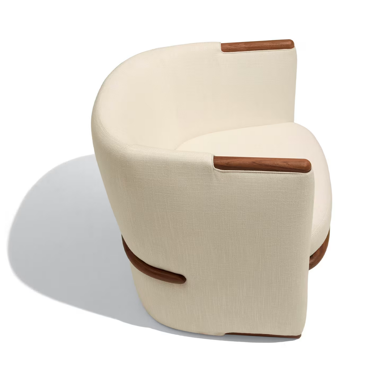 Opus white armchair