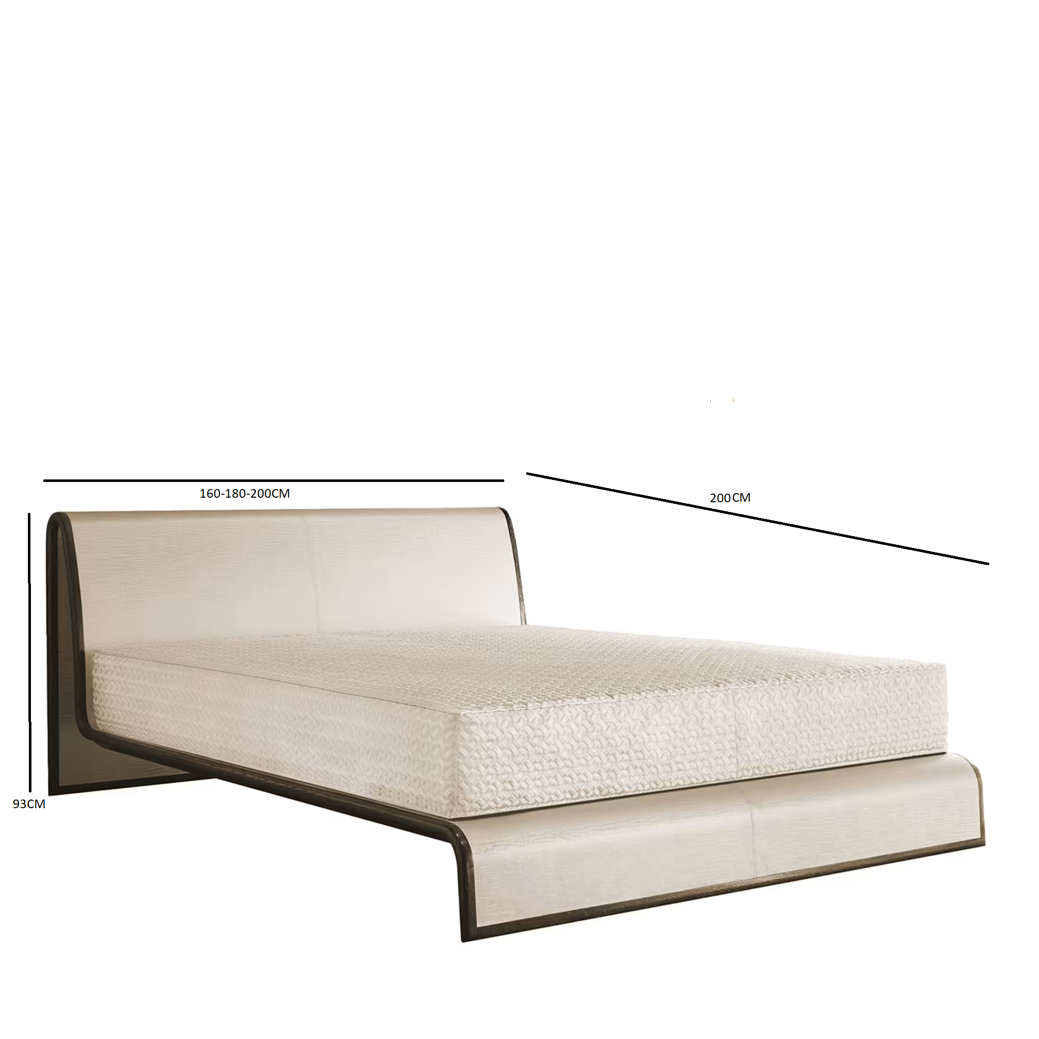 Morfeo bed technical chinchilla fabric