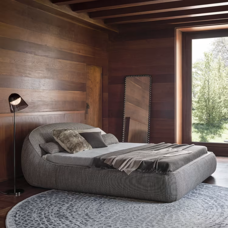 Abbracci gray bed