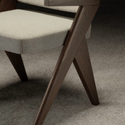 Souvenir white chevron chair