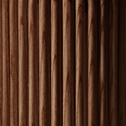 Capitello brown ash side table