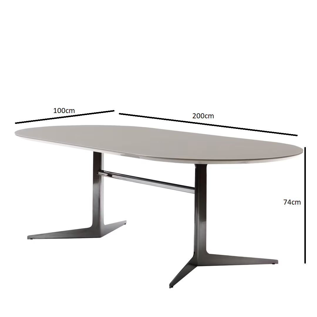 Blake arched-ended table