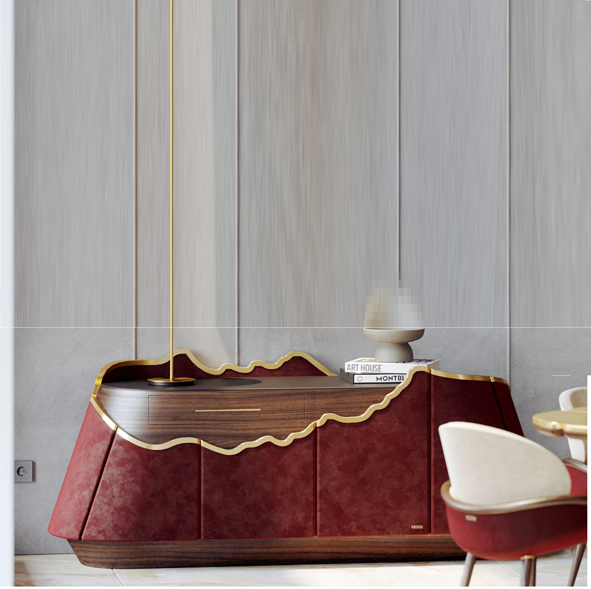 A distinctive European-style buffet