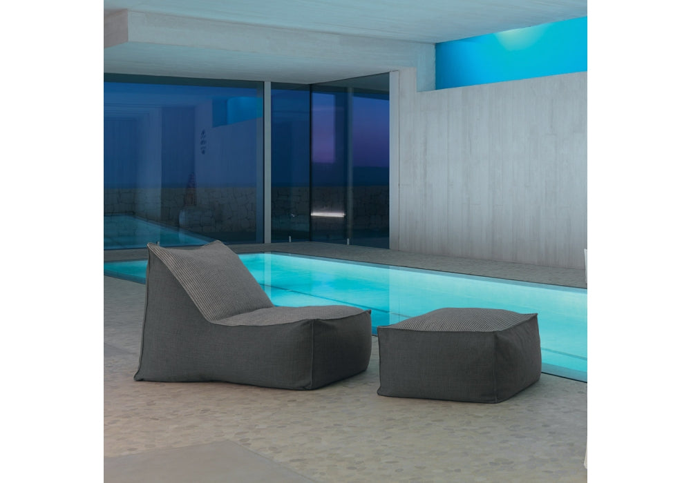 Modern outdoor pouf