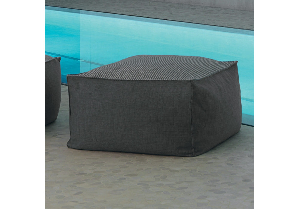 Modern outdoor pouf