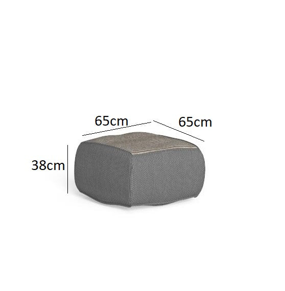 Modern outdoor pouf