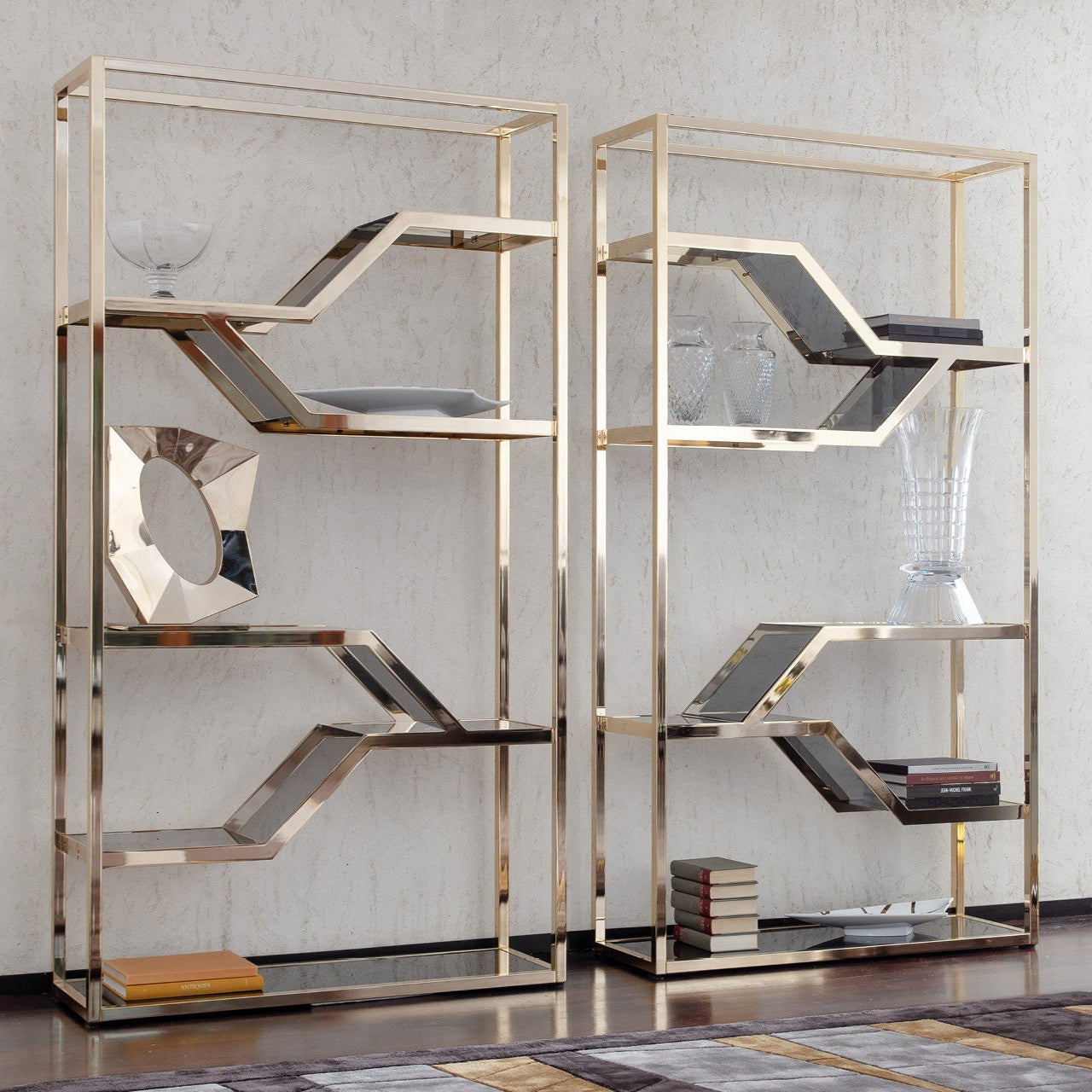 Modern Geometric Display Shelf