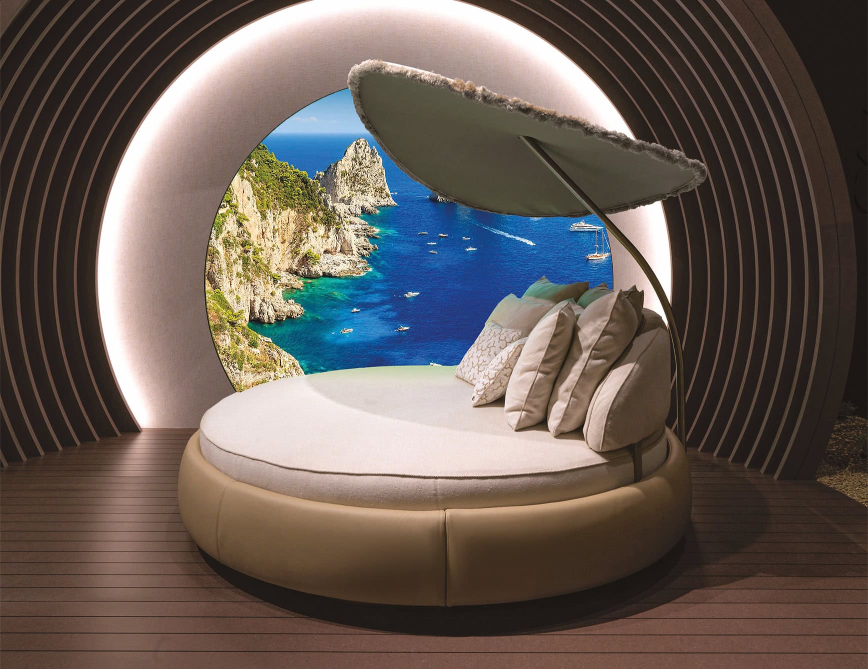 Luxury Circular Outdoor Lounge Chair