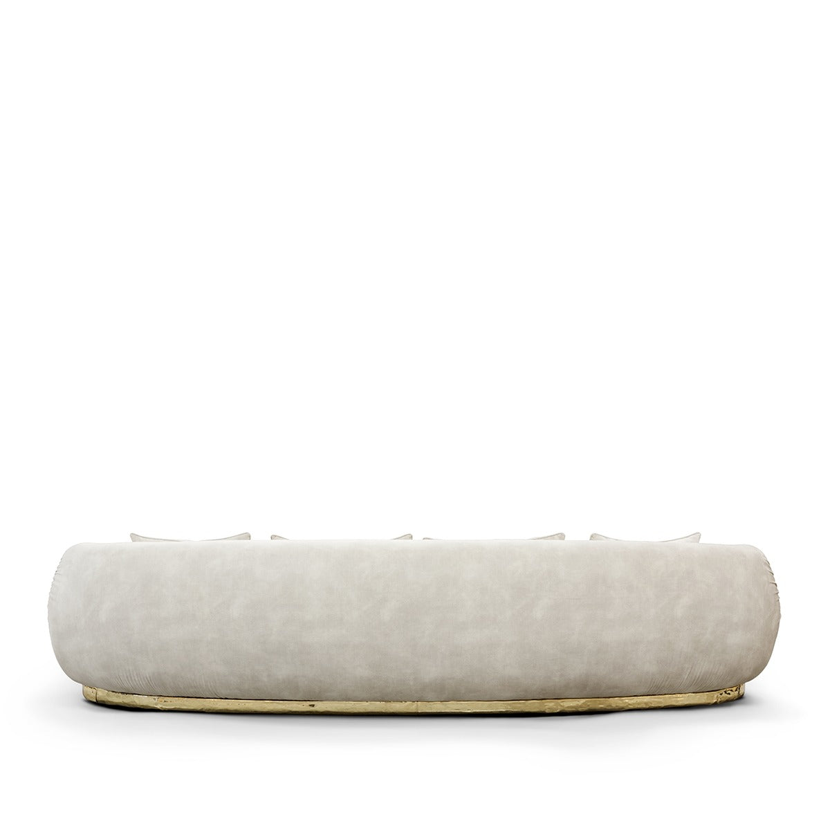NEBET Luxurious Large Sofa in Gold Leather