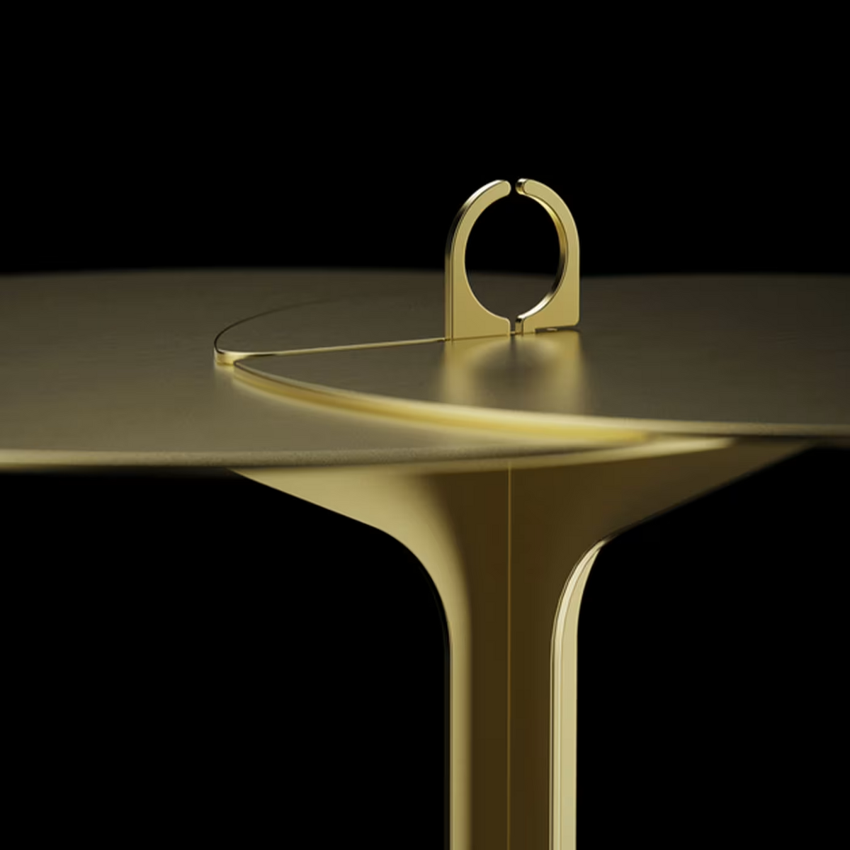 Ed021 brass side table