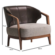 Sydney leather armchair