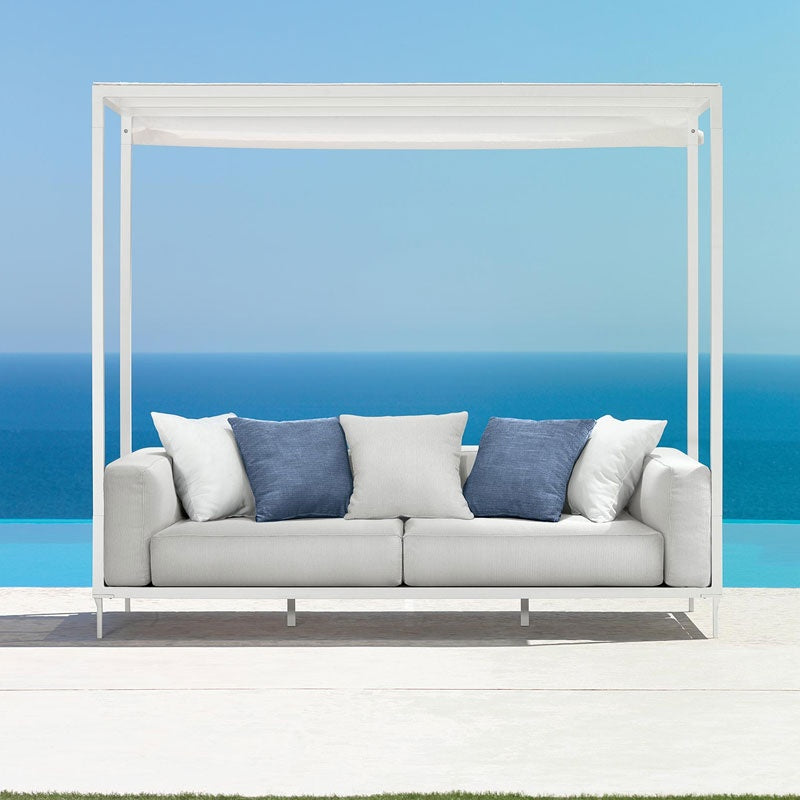 outdoor sofa with umbrella