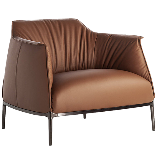 Modern leather armchair