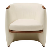 Opus white armchair
